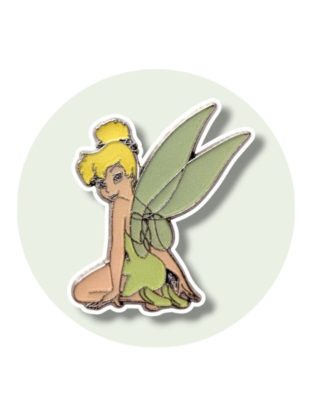 Tinker Bell Disney Pin: Looking over Shoulder Kneeling